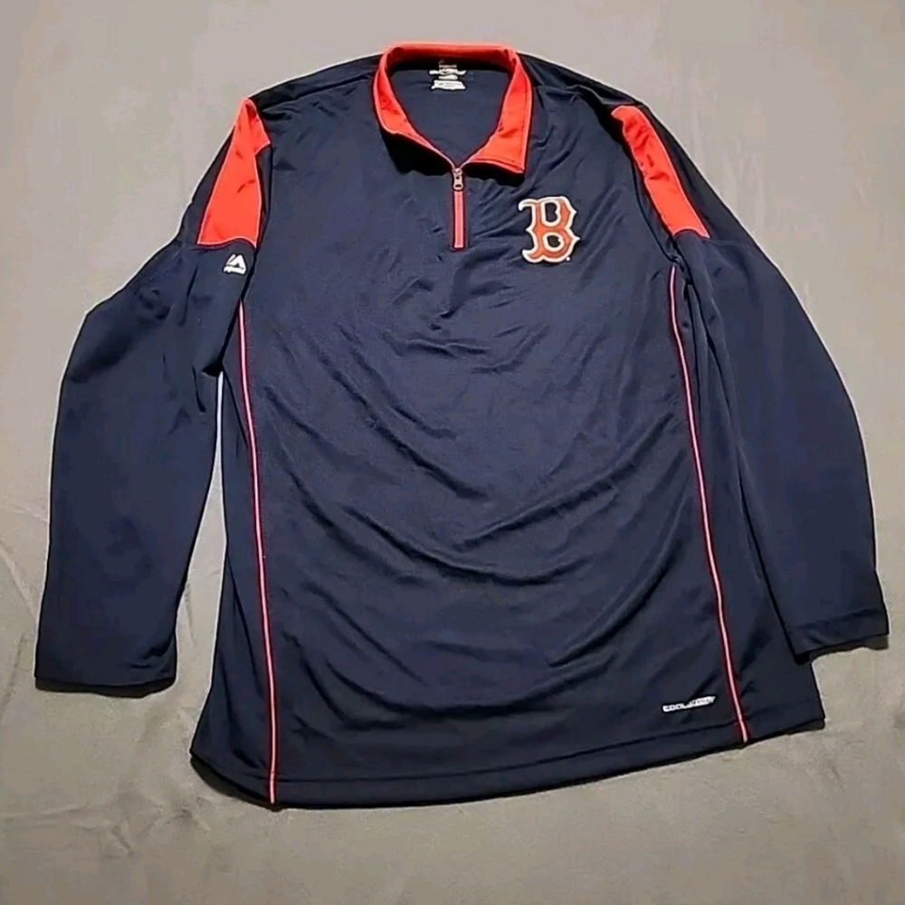 Majestic Boston Red Sox XL Blue Red Baseball Sports